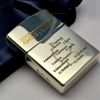 Bật Lửa Zippo Wold Cup Bản Limited Mạ Bạc Đắp Nổi Vàng 2 Mặt Năm 2005 ZL423