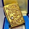 Bật Lửa Zippo Mạ Vàng Rồng Vàng Giữ Ngọc Đời XIV La Mã năm 1998 ZL418