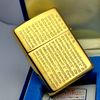 Bật Lửa Zippo Mạ Vàng Rồng Vàng Giữ Ngọc Đời XIV La Mã năm 1998 ZL418