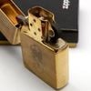 Bật Lửa Zippo Brass Vintage Chặt Góc Chủ Đề Sư Tử Biển Singapo Đời III La Mã Năm 1987 ZL427