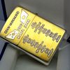 Bật Lửa Zippo Wold Cup Bản Limited Mạ Bạc Đắp Nổi Vàng 2 Mặt Năm 2001 ZL420