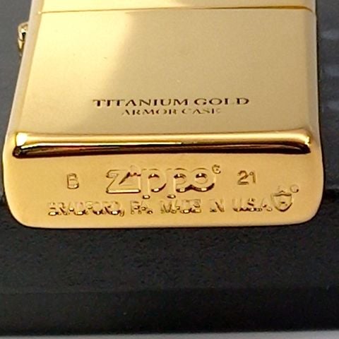 Bật Lửa Zippo Titanium Gold Coating armor vỏ dầy 2021 ZL425