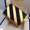 Bật Lửa Zippo Brass Emblem Mạ Vàng Đen Sang Trọng Đời XIV La Mã Năm 1998 ZL434