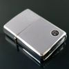 Bật Lửa Zippo Cổ Đồng Khối Mạ Chrome Trơn Phay Xước Đời 8 Vạch Sắc Năm 1974 ZC147