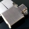 Bật Lửa Zippo Cổ Đồng Khối Mạ Chrome Trơn Phay Xước Đời 8 Vạch Sắc Năm 1974 ZC147