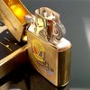 Bật Lửa Zippo Đồng Nguyên Khối Chu Niên Năm 1932 - 1982 Tầu Chiến 2 Mặt Rất Hiếm, Giá Trị Sưu Tầm Cực Cao ZQH94