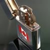 Bật Lửa Zippo Canada Khắc Ăn Mòn Phủ Sơn Quốc Kỳ Canada Hiếm Gặp Đời Mộc Đáy 3 Hàng Chữ Năm 1970 ZQH86