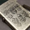 Bật Lửa Zippo Antique Sliver Chủ Đề Họa Tiết Lịch Sử Cổ Đại Cực Hiếm Gặp Năm 2002 ZL426