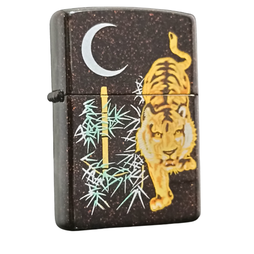Bật Lửa Zippo Sơn Mài In Chủ Đề Hổ Phục Dười Trăng ZN147