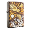 Bật Lửa Zippo Sơn Mài Đen In Chủ Đề Rồng Cầm Ngọc ZN149