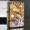 Bật Lửa Zippo Sơn Mài Đen In Chủ Đề Rồng Cầm Ngọc ZN149