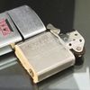 Bật Lửa Zippo Cổ Đồng Khối Mạ Chrome Phay Xước Ăn Mòn Phủ Sơn Chính Hãng Đời 6 Vạch Săc Năm 1968 ZC153