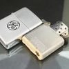 Bật Lửa Zippo Cổ Vỏ Thép Mạ Chrome Phay Xước Ăn Mòn Phủ Sơn Chính Hãng Đời Mộc Đáy 3 Hàng Chữ Năm 1953 ZC155