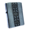 Bật Lửa Zippo Armor Mạ Bạc Khắc Sâu Hoa Văn Hiếm Gặp Năm 2013 ZQHU80