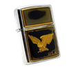 Bật Lửa Zippo Đồng Khối Mạ Chrome Bóng Emblem Dát Vàng Phủ Eboxy Đổi Mầu Theo Nhiệt Độ Rất Hiếm Chính Hãng Đời X La Mã Năm 1994 ZL446