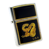 Bật Lửa Zippo Đồng Khối Mạ Chrome Bóng Emblem Dát Vàng Phủ Eboxy Đổi Mầu Theo Nhiệt Độ Rất Hiếm Chính Hãng Đời X La Mã Năm 1994 ZL450