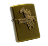 Bật Lửa Zippo Đồng Khối Antique Brass Emblem Lasso Marlboro Chính Hãng Bản Xuất Châu Âu Hiếm Gặp Đời XIV La Mã Năm 1998 ZQH103