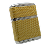 Bật Lửa Zippo Armor Mạ Bạc Bọc Da Rắn Hiếm Gặp Năm 2007 ZQH101