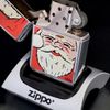 Bật Lửa Zippo Đồng Khối Mạ Chrome Bóng Chủ Đề Noel Chính Hãng Đời X La Mã Năm 1994 ZL439