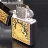 Bật Lửa Zippo Đồng Khối Phủ Sơn Emblem Dát Vàng Chính Hãng Đời XII La Mã Năm 1996 ZL440