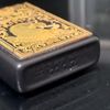 Bật Lửa Zippo Đồng Khối Phủ Sơn Emblem Dát Vàng Chính Hãng Đời XII La Mã Năm 1996 ZL440