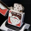 Bật Lửa Zippo Đồng Khối Mạ Chrome Bóng Chủ Đề Noel Chính Hãng Đời IX La Mã Năm 1994 ZL441