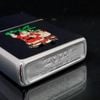 Bật Lửa Zippo Đồng Khối Mạ Chrome Bóng Chủ Đề Noel Chính Hãng Đời XI La Mã Năm 1995 ZL448