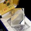 Bật Lửa Zippo Đồng Khối Mạ Chrome Bóng Emblem Dát Vàng Phủ Eboxy Đổi Mầu Theo Nhiệt Độ Rất Hiếm Chính Hãng Đời X La Mã Năm 1994 ZL450