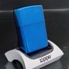 Bật Lửa Zippo Đồng Khối Phủ Saphia Xanh Blue Chủ Đề Noel Chính Hãng  Năm 2015 ZL452