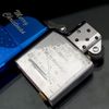 Bật Lửa Zippo Đồng Khối Phủ Saphia Xanh Blue Chủ Đề Noel Chính Hãng  Năm 2015 ZL452