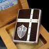 Bật Lửa Zippo Armor Mạ Bạc Ốp Gỗ Bản Cực Hiếm Gặp Năm 2006 ZQH98