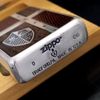Bật Lửa Zippo Armor Mạ Bạc Ốp Gỗ Bản Cực Hiếm Gặp Năm 2006 ZQH98