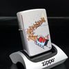 Bật Lửa Zippo Đồng Khối Mạ Chrome Bóng Chủ Đề Noel Chính Hãng Đời IX La Mã Năm 1994 ZL455