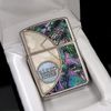 Bật Lửa Zippo Armor Mạ Bạc Khảm Xà Cừ Hiếm Gặp Năm 2004 ZQH100