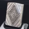 Bật Lửa Zippo Armor Mạ Bạc Khắc Sâu Hoa Văn Hiếm Gặp Năm 2005 ZQHU75