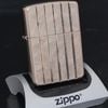 Bật Lửa Zippo Armor Mạ Bạc Vân Sọc Hiếm Gặp Năm 2010 ZQHU77