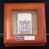 Bật Lửa Zippo Đồng Khối Mạ Bạc Đồng Hồ Time Light Chính Hãng Năm 2003 ZL462