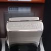 Bật Lửa Zippo Đồng Khối Mạ Bạc Đồng Hồ Time Light Chính Hãng Năm 2003 ZL462