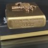 Bật Lửa Zippo Đồng Khối Antique Brass Emblem Lasso Marlboro Chính Hãng Bản Xuất Châu Âu Hiếm Gặp Đời XIV La Mã Năm 1998 ZQH103