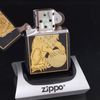 Bật Lửa Zippo Đồng Khối Phủ Sơn Emblem Dát Vàng Chính Hãng Đời XII La Mã Năm 1996 ZL457