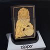 Bật Lửa Zippo Đồng Khối Phủ Sơn Emblem Dát Vàng Chính Hãng Đời XII La Mã Năm 1996 ZL457