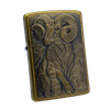 Bật Lửa Zippo Đồng Khối Emblem Dê Núi Hiếm Gặp Chính Hãng Đời XVI La Mã Năm 2000 ZL482