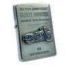 Bật Lửa Zippo Đồng Khối Mạ Bạc Emblem Chủ Đề Kỷ Niệm 95th Moto Harley Davidson Đắp Nổi Chính Hãng Rất Hiếm Đời XII La Mã Năm 1996 ZL469
