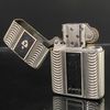 Bật Lửa Zippo Armor Mạ Bạc Vân Sóng Men Đen Vân Đá Rất Hiếm Năm 2007 ZQHU84