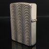 Bật Lửa Zippo Armor Mạ Bạc Vân Sóng Men Xanh Vân Đá Rất Hiếm Năm 2004 ZQHU85