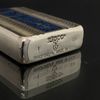 Bật Lửa Zippo Armor Mạ Bạc Vân Sóng Men Xanh Vân Đá Rất Hiếm Năm 2004 ZQHU85