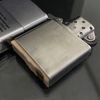 Bật Lửa Zippo Cổ Vỏ Đồng Mạ Chrome Phay Xước Ăn Mòn Phủ Sơn Design Bản Thư Chủ Tịch Hãng Đời 2 Vạch Thẳng Năm 1972 ZCU70