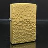 Bật Lửa Zippo Đồng Khối Mạ Titanium Vân Gõ Búa 1 Mặt Hiếm Gặp Chính Hãng Đời XIII La Mã Năm 1997 ZL468