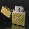 Bật Lửa Zippo Đồng Khối Mạ Titanium Vân Gõ Búa 1 Mặt Hiếm Gặp Chính Hãng Đời XIII La Mã Năm 1997 ZL468