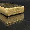 Bật Lửa Zippo Đồng Khối Mạ Titanium Vân Gõ Búa 1 Mặt Hiếm Gặp Chính Hãng Đời XIII La Mã Năm 1997 ZL468